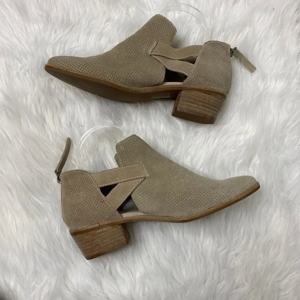 Dolce Vita Cream Tan Strappy Ankle Boots Size 8‎ - Picture 3 of 7